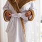 The Haven Robe - White/Tan